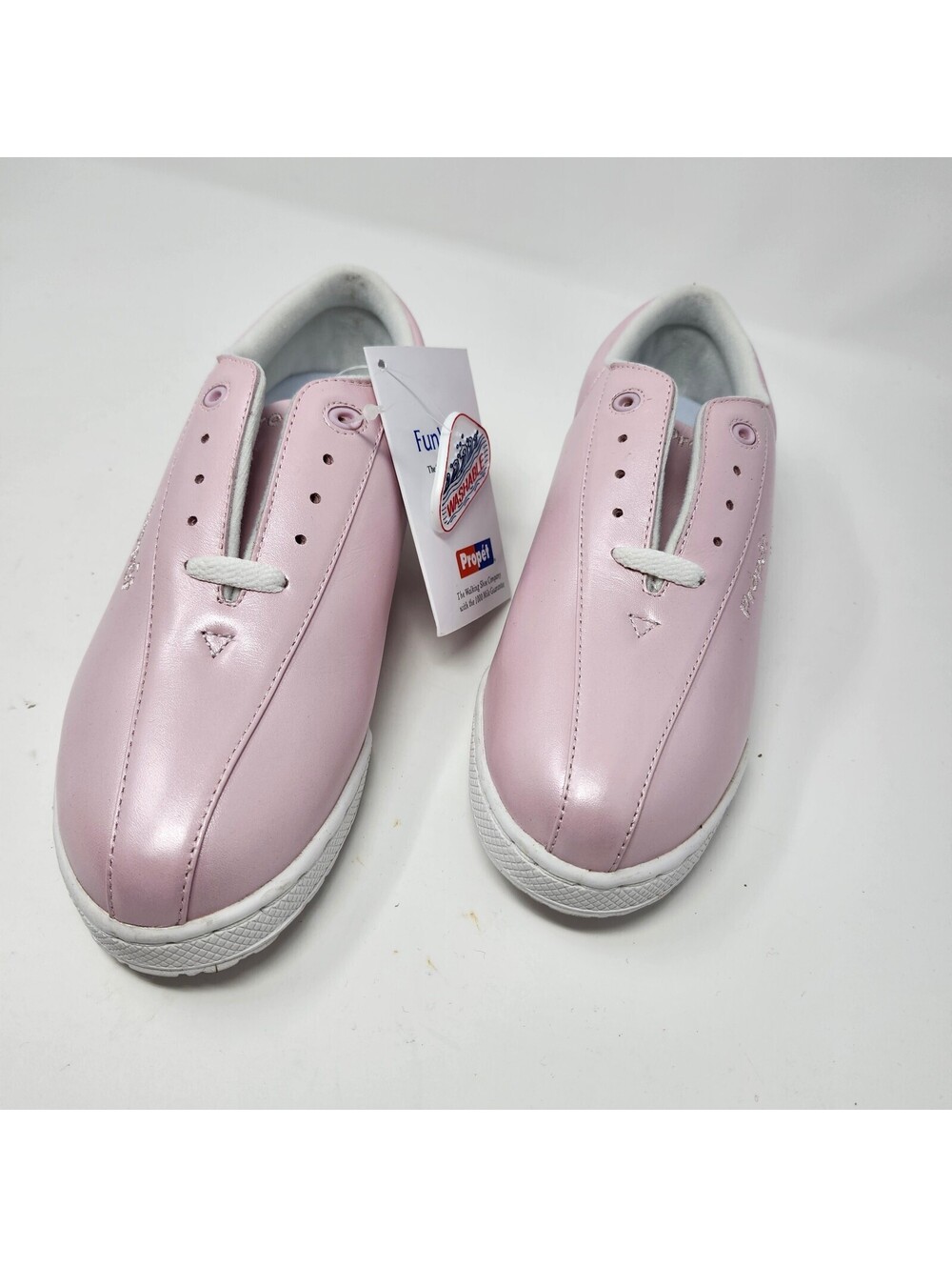 Propet FunWalker Pink Leather Walking Shoes Women's Size 7 M NWT